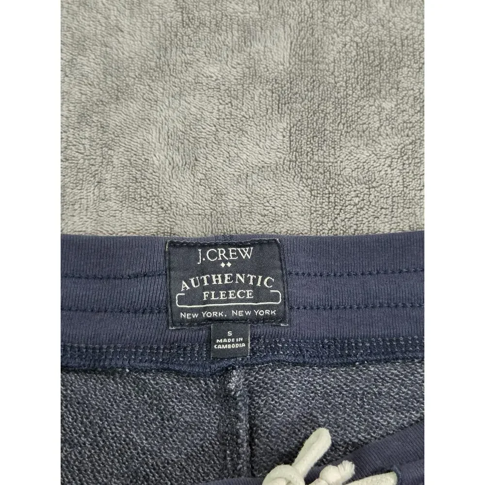 J.Crew Authentic Men's Fleece Shorts Size S Raw Hem Blue New York C40